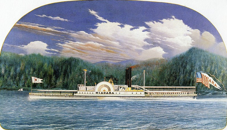 James Bard Niagara, Hudson River steamboat built 1845